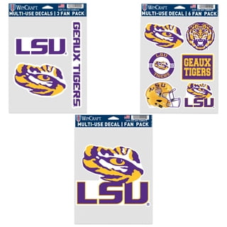 NCAA LSU Tigers 5 X 7 Inch Sticker Sheet – Officially Licensed Vinyl Decals, Made In USA