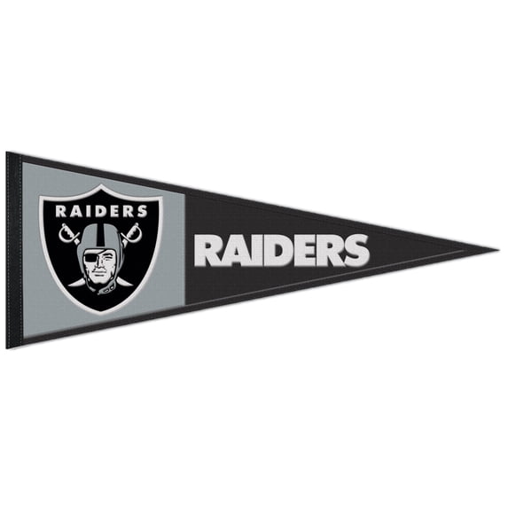 WinCraft Las Vegas Raiders 13" x 32" Wool Primary Logo Pennant