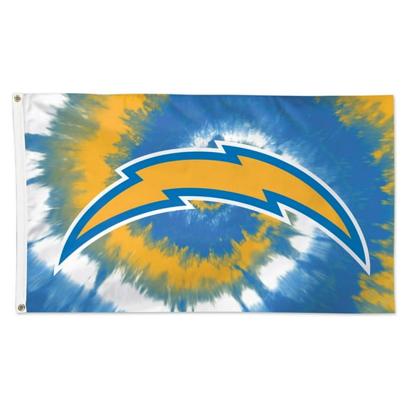 WinCraft Los Angeles Chargers 3' x 5' Tye Dye Deluxe Single-Sided Flag