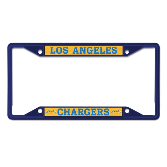 NFL Los Angeles Chargers Team Colored Small Over Small License Plate Frame