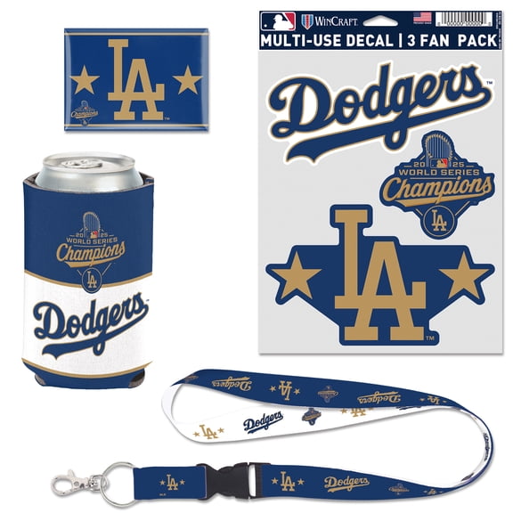 WinCraft Los Angeles Dodgers 2026 Gold Collection Four-Piece Fan Pack