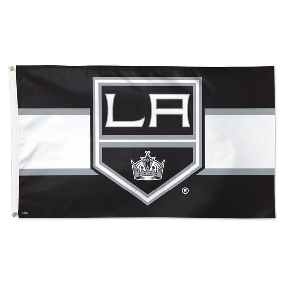 WinCraft Los Angeles Kings 3' x 5' Team Stripe Deluxe Single-Sided Flag