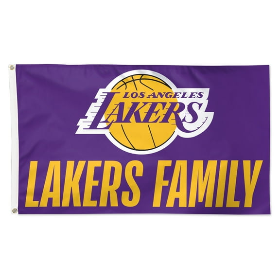 WinCraft Los Angeles Lakers 3' x 5' Single-Sided Deluxe Team Slogan Flag