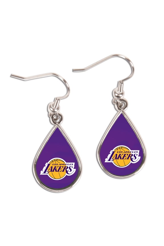Los Angeles Lakers Tear Drop Dangle Earrings