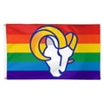 thumbnail image 1 of WinCraft Los Angeles Rams 3' x 5' Pride 1-Sided Deluxe Flag, 1 of 1