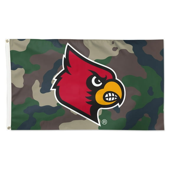 WinCraft Louisville Cardinals 3' x 5' Single-Sided Deluxe Camo Flag