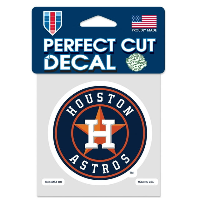 WinCraft MLB Houston Astros Logo 4" x 4" Perfect Cut Decal