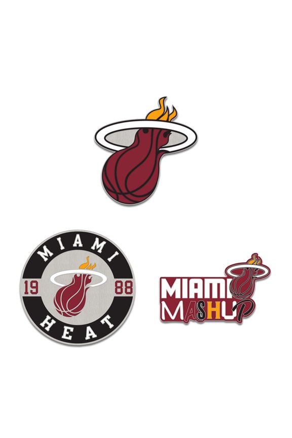 Miami Heat Three-Piece Collector Pin Set