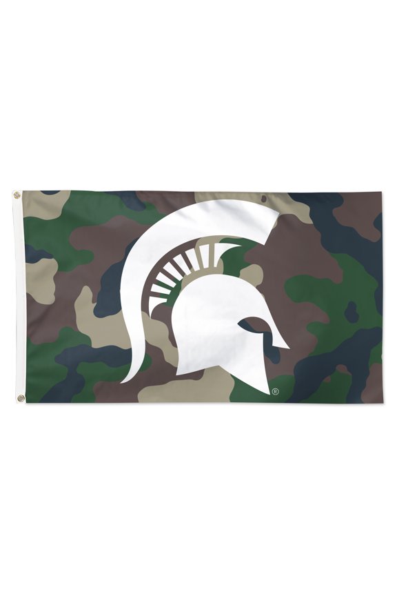 Michigan State Spartans 3' x 5' Single-Sided Deluxe Camo Flag