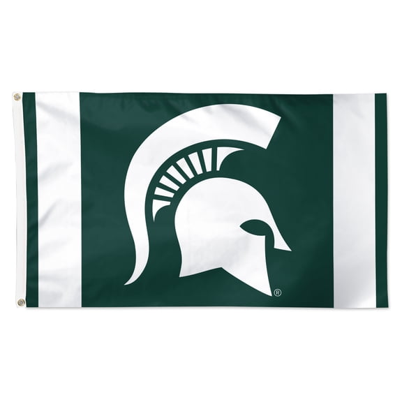 WinCraft Michigan State Spartans 3' x 5' Vertical Stripe Deluxe Single-Sided Flag