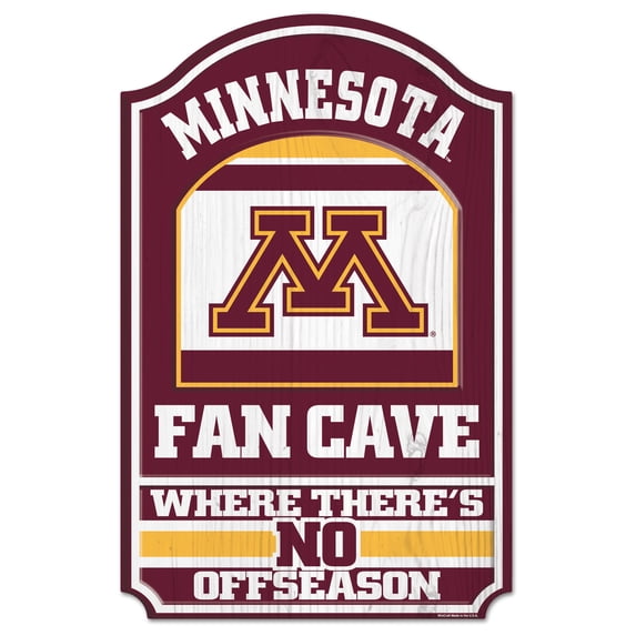 WinCraft Minnesota Golden Gophers 11'' x 17'' Wood Sign
