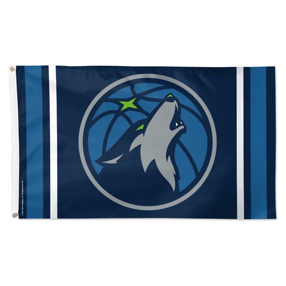 WinCraft Minnesota Timberwolves 3' x 5' Vertical Stripe Deluxe Single-Sided Flag
