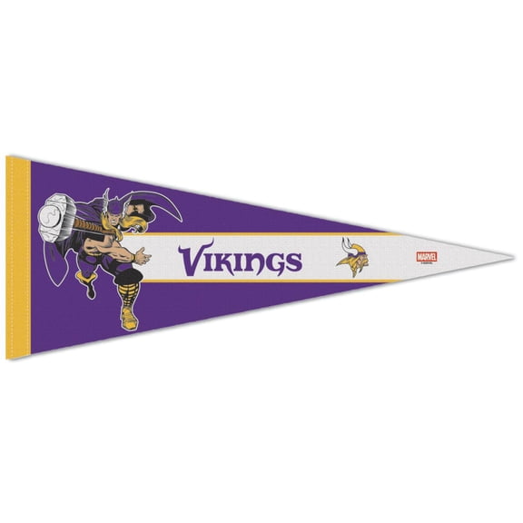 WinCraft Minnesota Vikings Disney x NFL Thor 12" x 30" Premium Pennant
