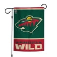 thumbnail image 1 of WinCraft Minnesota Wild 12'' x 18'' Double-Sided Garden Flag, 1 of 3