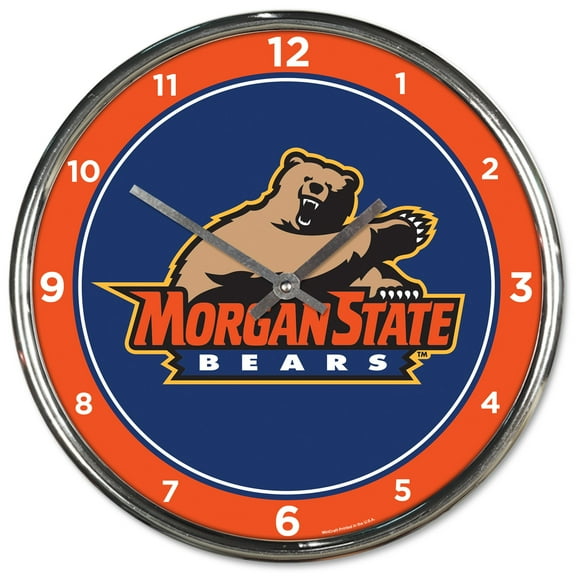 WinCraft Morgan State Bears Team Chrome Wall Clock
