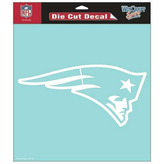 WinCraft NFL New England Patriots WCR25654061 Perfect Cut Decals, 8" x 8"