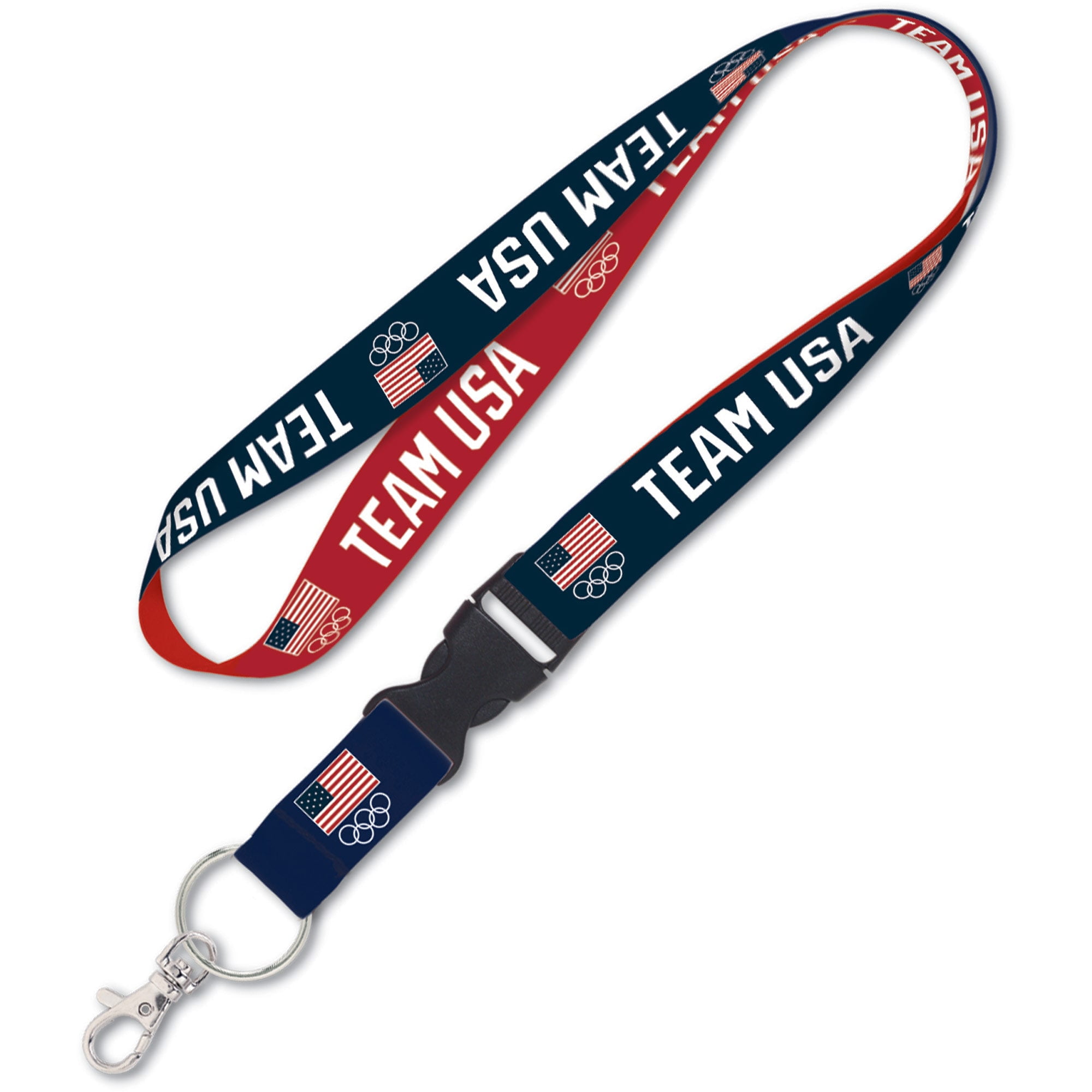 WinCraft Navy/Red Team USA Buckle Lanyard