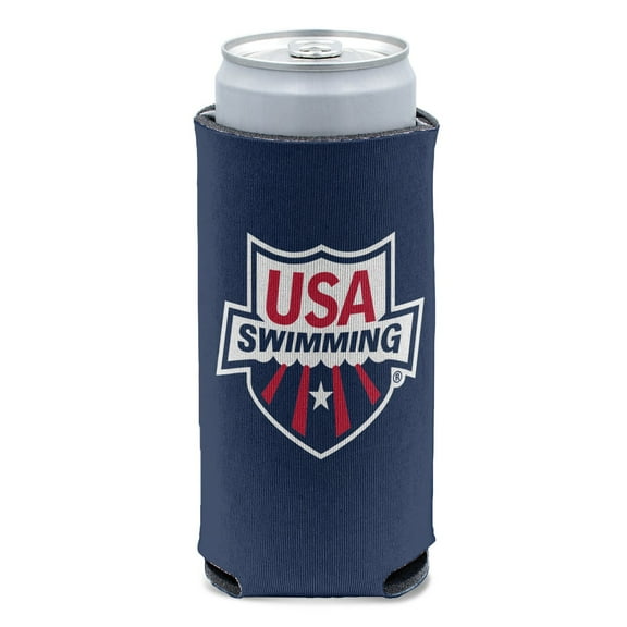 WinCraft Navy/Red USA Swimming 12oz. Slim Can Cooler