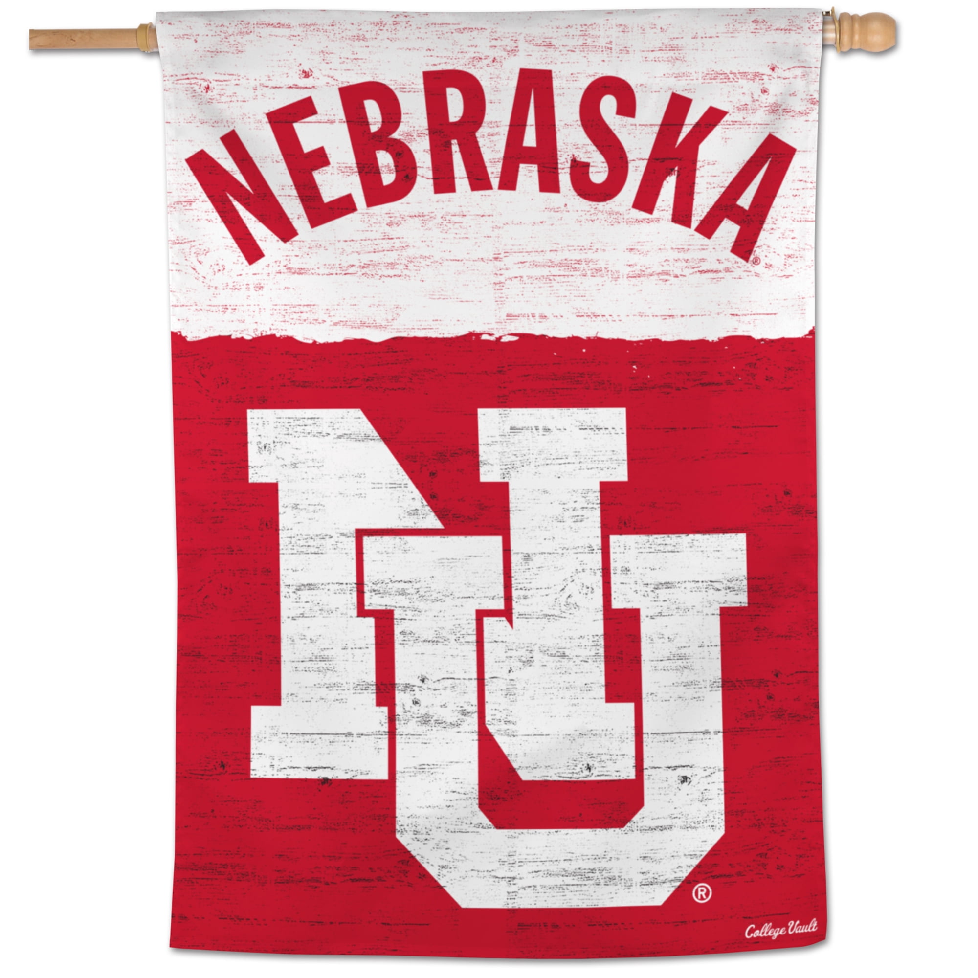 FOCO Nebraska Cornhuskers 2-Pack Solid Car Flags - NCAA Team Spirit Flags For Game Day