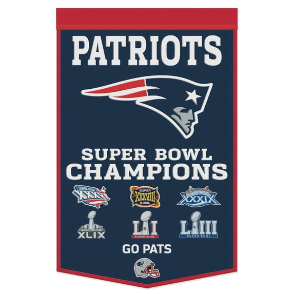 WinCraft New England Patriots 24" x 38" Championship Banner