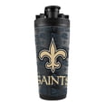 thumbnail image 1 of New Orleans Saints 26oz. 4D Stainless Steel Shaker Bottle, 1 of 2