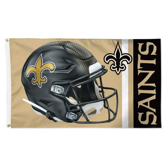 WinCraft New Orleans Saints Alternate Helmet Single-Sided 3' x 5' Deluxe Flag