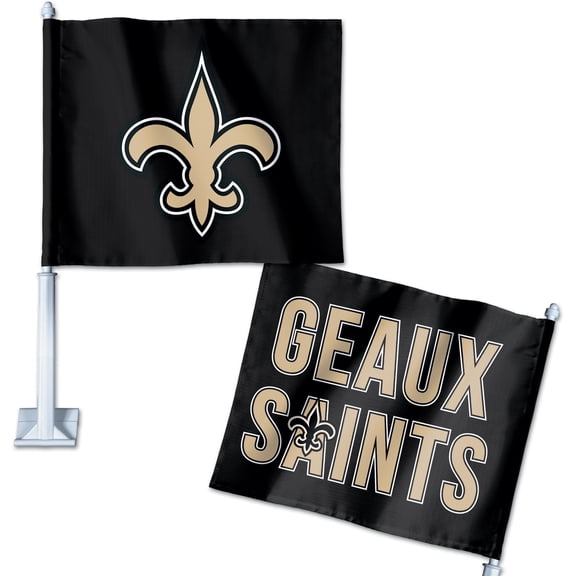WinCraft New Orleans Saints Double-Sided Slogan Car Flag