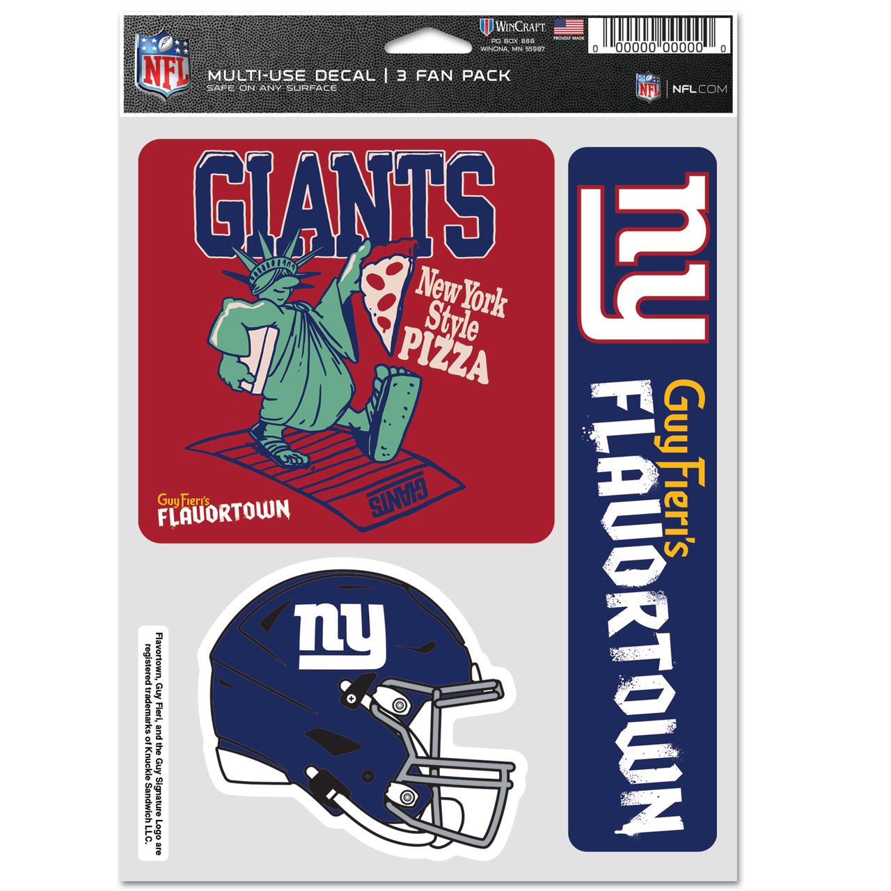 WinCraft New York Giants 4x5 Inch Team Logo Car Decal - Officially Licensed Vinyl Sticker - View #3