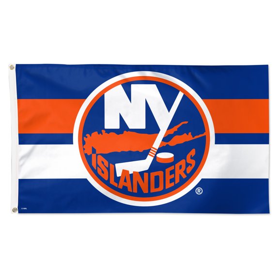 WinCraft New York Islanders 3' x 5' Team Stripe Deluxe Single-Sided Flag