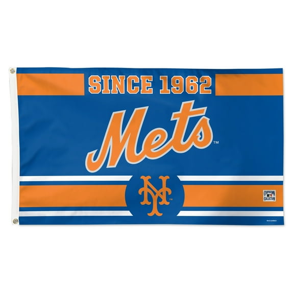 WinCraft New York Mets 3' x 5' Single-Sided Franchise Establishment Deluxe Flag