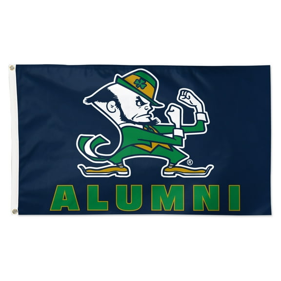 WinCraft Notre Dame Fighting Irish 3' x 5' Single-Sided Deluxe Alumni School Supporter Flag