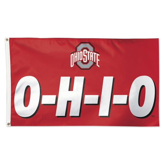WinCraft Ohio State Buckeyes 3' x 5' O-H-I-O Deluxe Single-Sided Flag