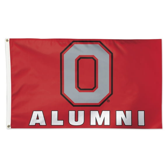 WinCraft Ohio State Buckeyes 3' x 5' Single-Sided Deluxe Alumni School Supporter Logo Flag