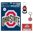 thumbnail image 1 of WinCraft Ohio State Buckeyes 4-Pack Key Rings and Magnets Set, 1 of 1