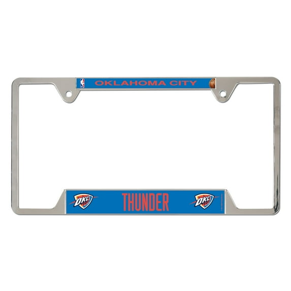 WinCraft Oklahoma City Thunder Chrome Plated Metal License Plate Frame