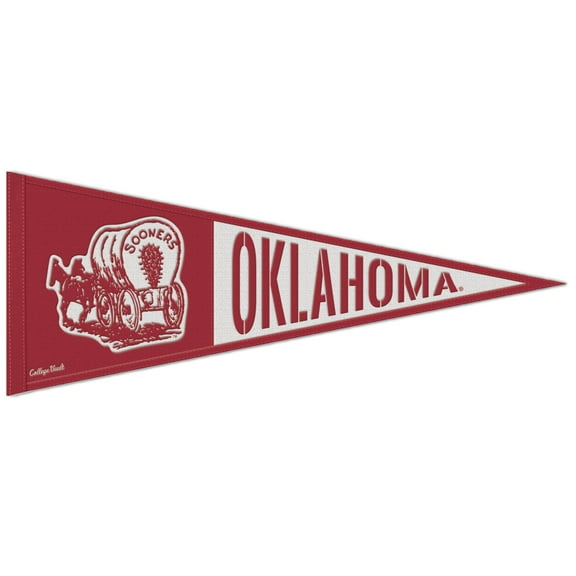 WinCraft Oklahoma Sooners 13" x 32" Retro Logo Pennant