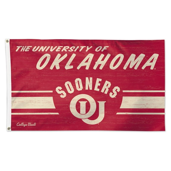 WinCraft Oklahoma Sooners Single-Sided College Vault Deluxe Flag