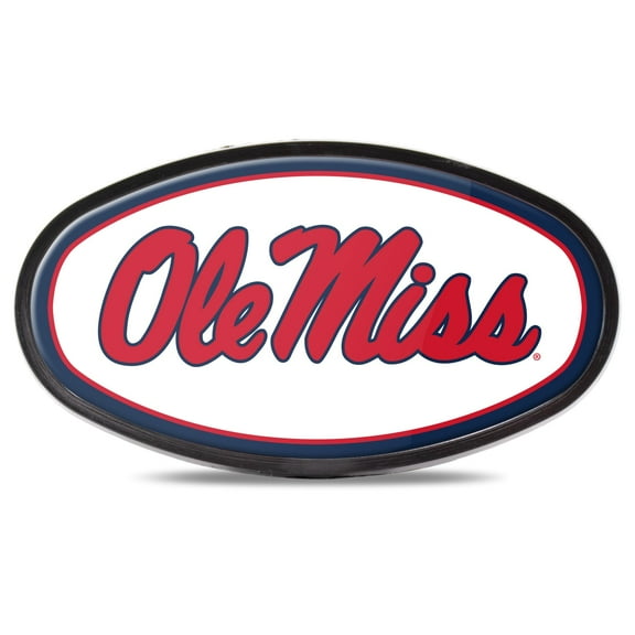 WinCraft Ole Miss Rebels Oval Color-Covered Tailgate Hitch Cover