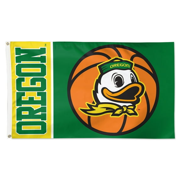 WinCraft Oregon Ducks 3' x 5' Basketball Deluxe Single-Sided Flag