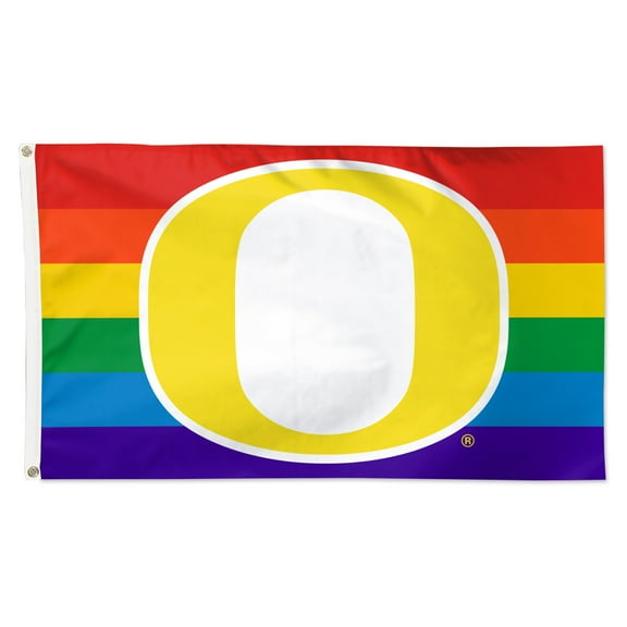 WinCraft Oregon Ducks 3' x 5' Single-Sided Deluxe Team Pride Flag