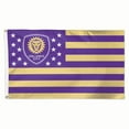 thumbnail image 1 of WinCraft Orlando City SC 3' x 5' 1-Sided Deluxe Flag, 1 of 1