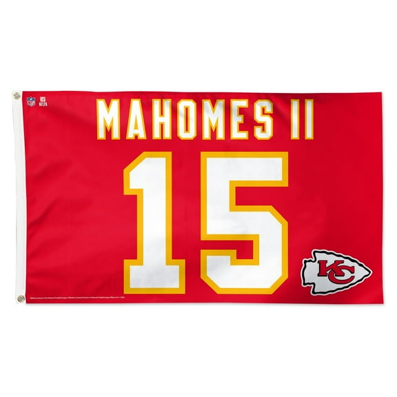 WinCraft Patrick Mahomes Kansas City Chiefs 3' x 5' Single-Sided Deluxe Name & Number Flag