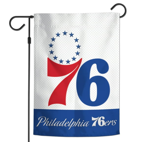 WinCraft Philadelphia 76ers 12" x 18" Applique Garden Flag