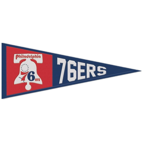 WinCraft Philadelphia 76ers 13" x 32" Retro Logo Pennant