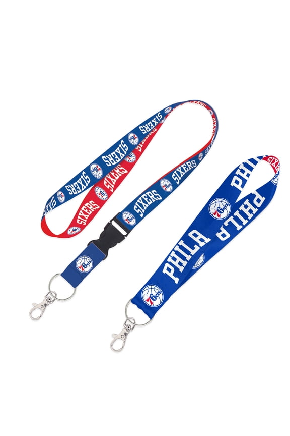 Philadelphia 76ers 2-Pack Lanyard with Detachable Buckle & Key Strap Set