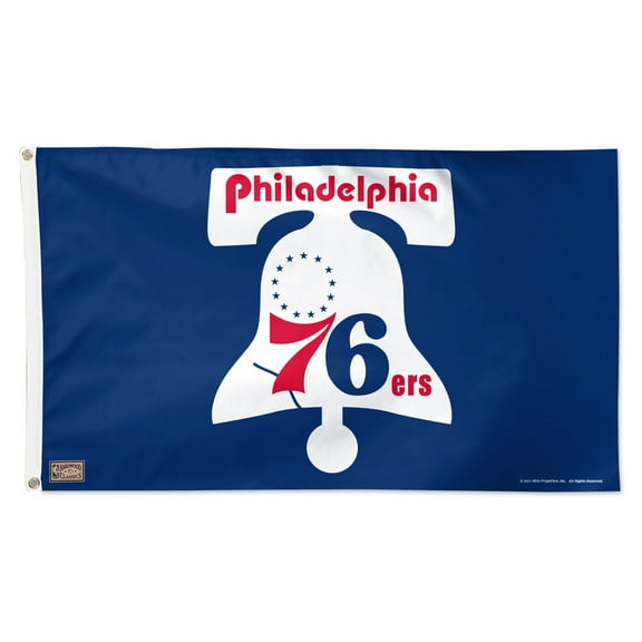WinCraft Philadelphia 76ers 3' x 5' Single-Sided Heritage Deluxe Team Flag