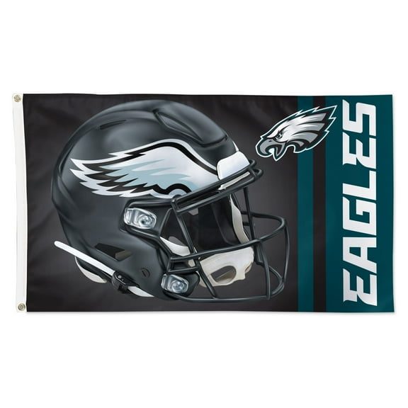 WinCraft Philadelphia Eagles Alternate Helmet Single-Sided 3' x 5' Deluxe Flag