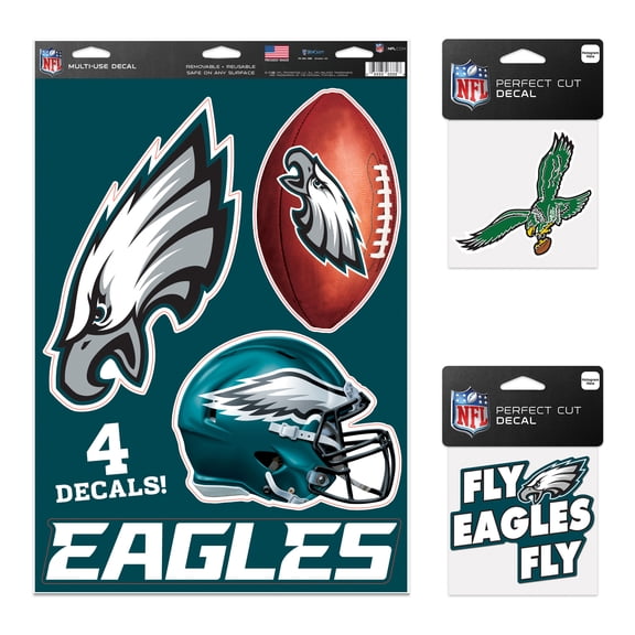 WinCraft Philadelphia Eagles Decal Variety Pack
