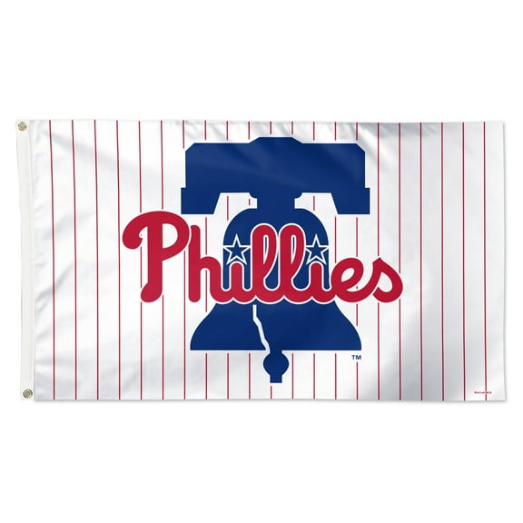 WinCraft Philadelphia Phillies 3' x 5' Single-Sided Deluxe Pinstripe Flag