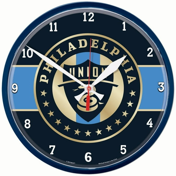 WinCraft Philadelphia Union 12.75- Round Wall Clock